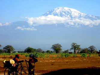 Ruta bici aldea de Kilimanjaro