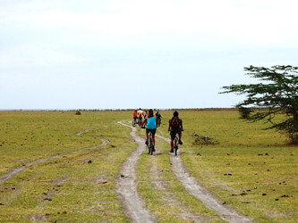 Bike tour in Lake Manyara