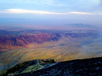 Vue du cratère Ol Doinyo Lengai