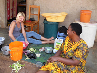 Cooking tanzanian food